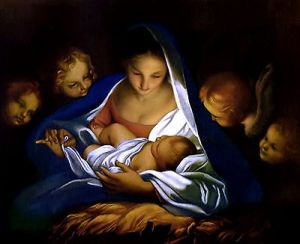 8x10-carlo-marratta-print-nativity-holy-night-manger-virgin-child-angel-cherub-0a73b6374b495009091d13ef58f90569